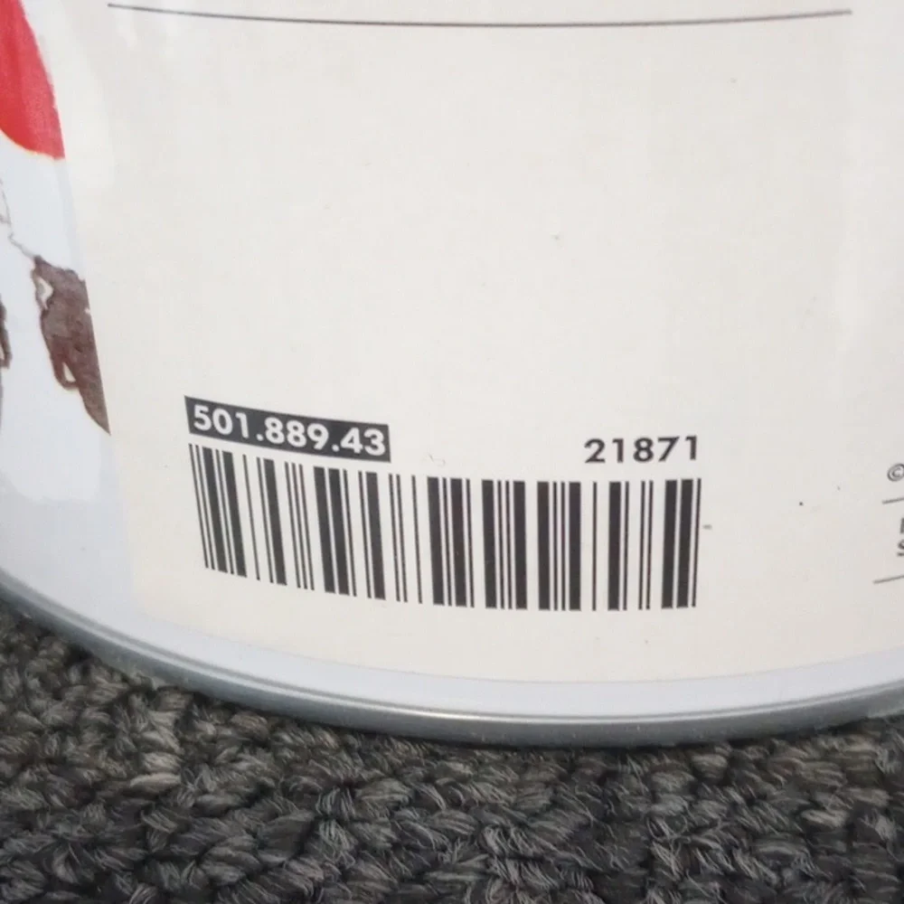 NEW Ikea Snodriva Vintage Metal Round Canister Set, Santa, Christmas Holiday